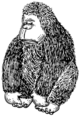 gorilla-lineart