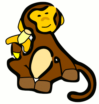 monkey w banana