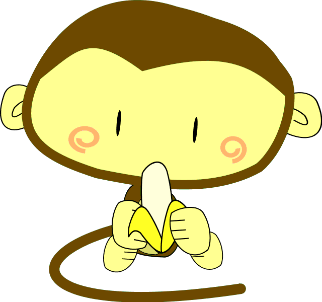 monkey w banana 3