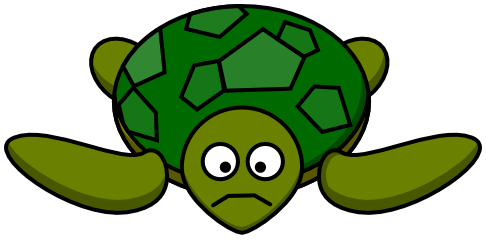 cartoon turtle sad
