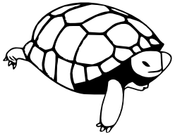 turtle 8 lineart