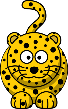 cartoon leopard