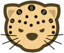 leopard face icon