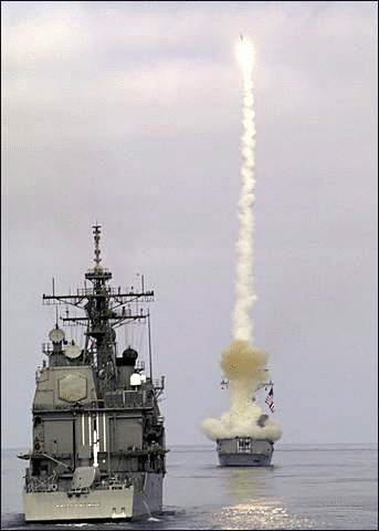 destroyer fires surface to air
