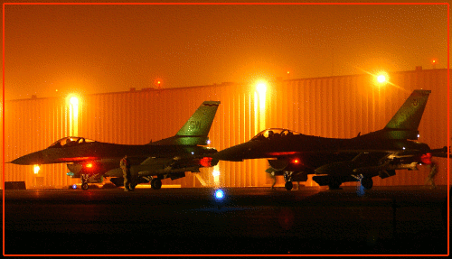F-16s on HotRamp in Iraq