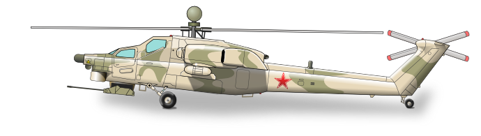 Russian Havok MI28 helicopter