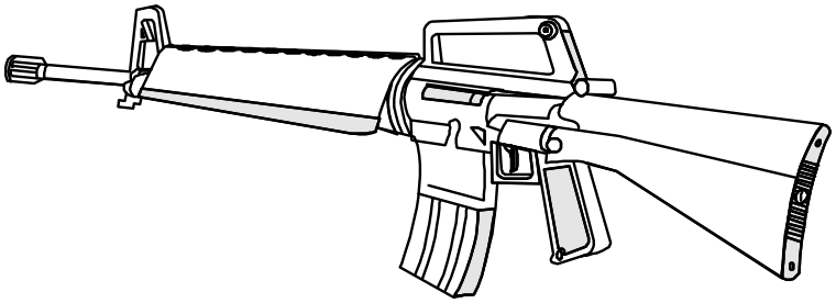 m16 coloring pages