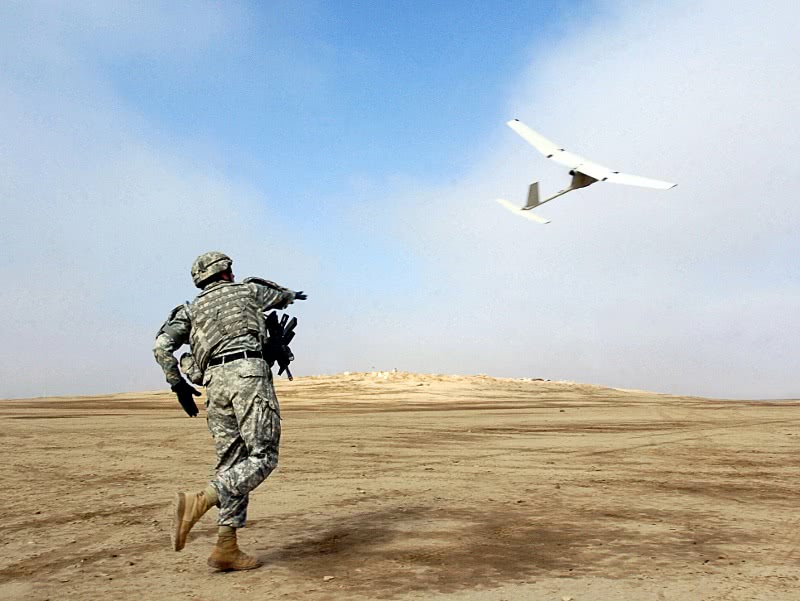 RQ-11 Raven launched by hand
