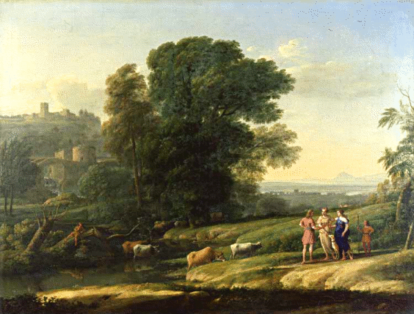 Claude Gellee  Landscape with Cephalus and Procris reunited by Diana