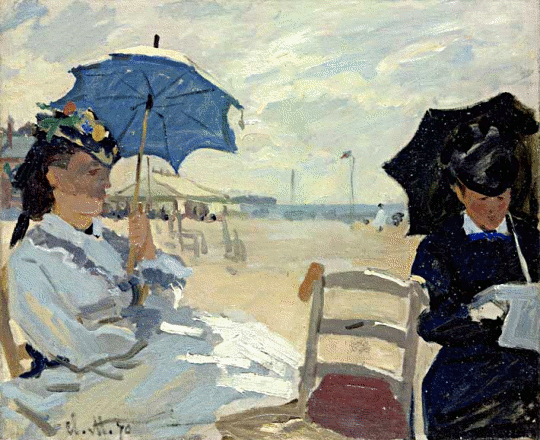 Monet  The Beach at Trouville