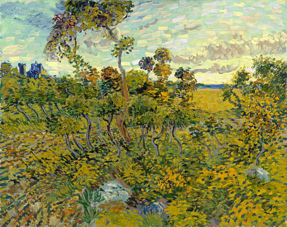 Sunset at Montmajour  van Gogh
