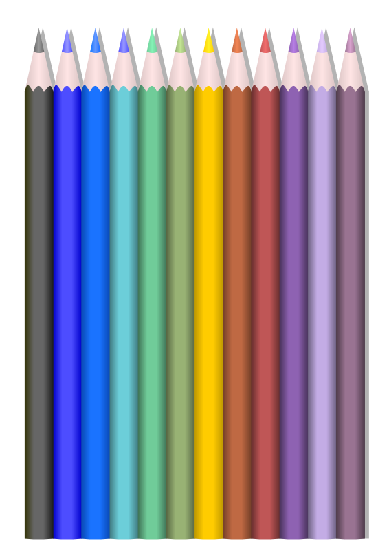 pencils color long