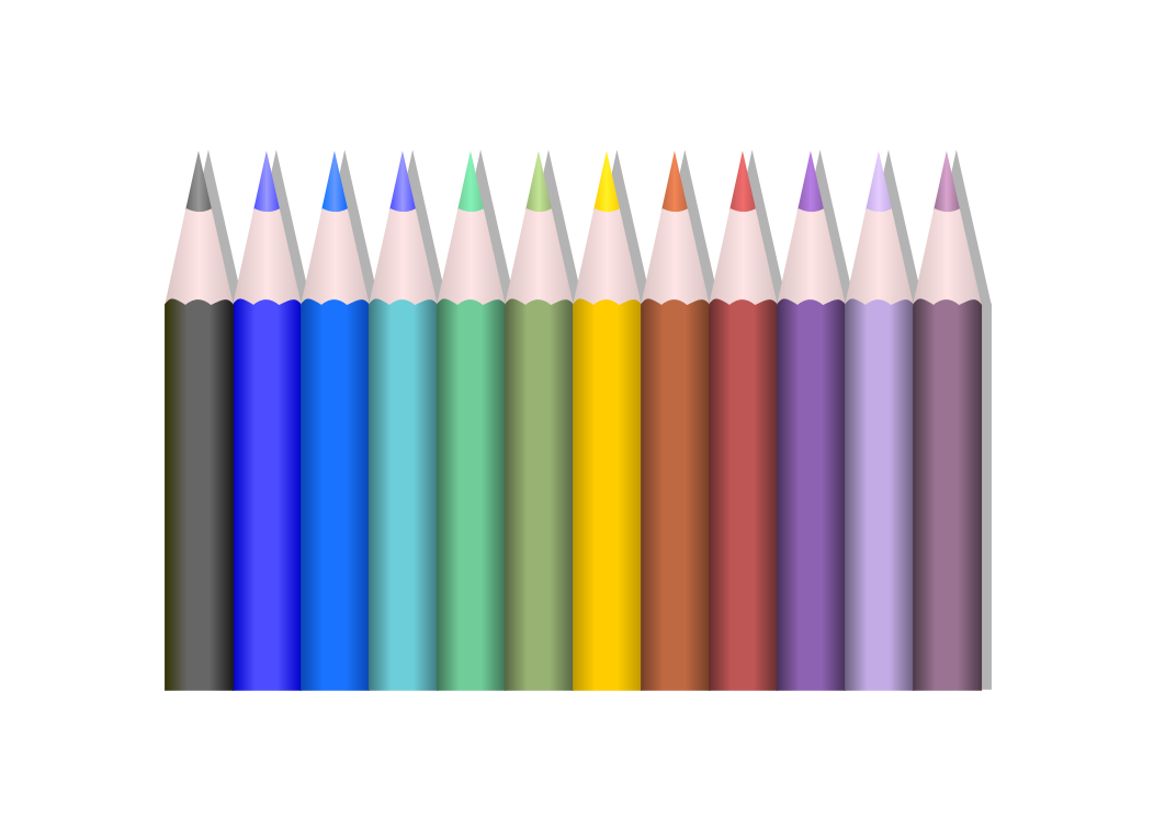 pencils color tops