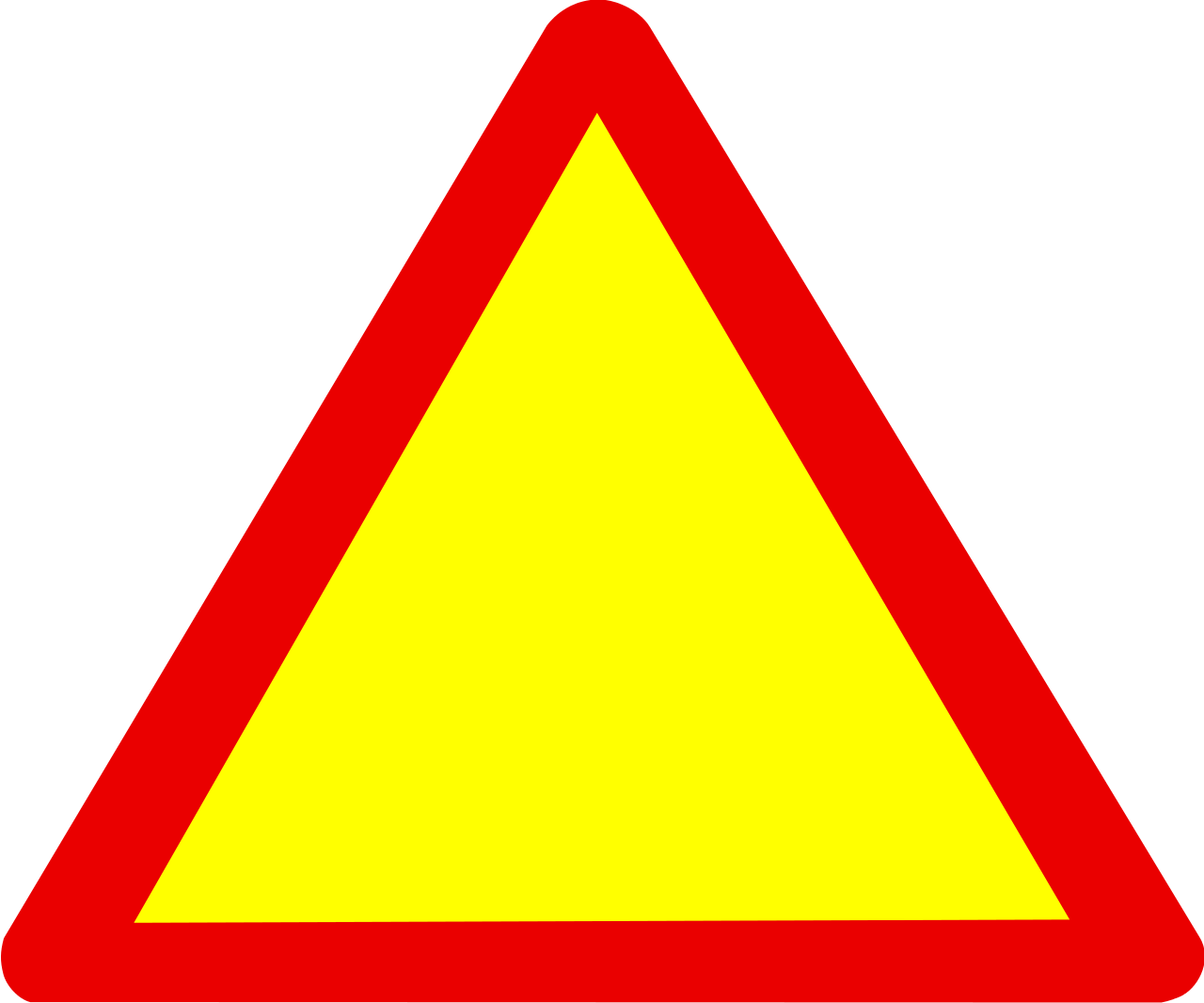 warning sign blank