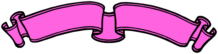 ribbon banner blank pink