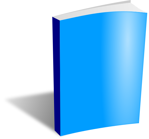 book blank blue