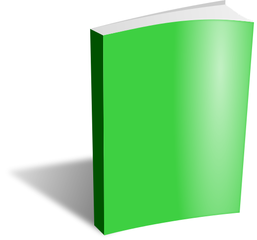 book blank green