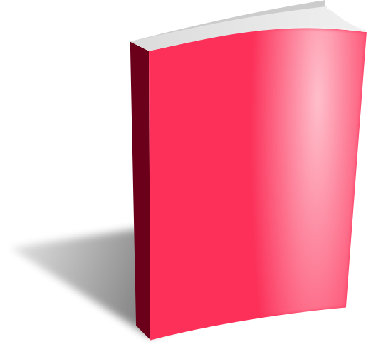 book blank red