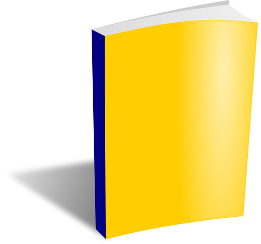 book blank yellow