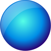 glossy button blank blue circle