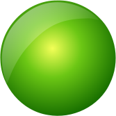 glossy button blank green circle