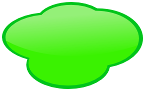 speech cloud green