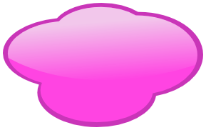 speech cloud pink