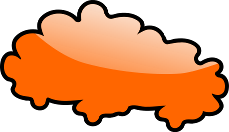 speech cloud ominous orange