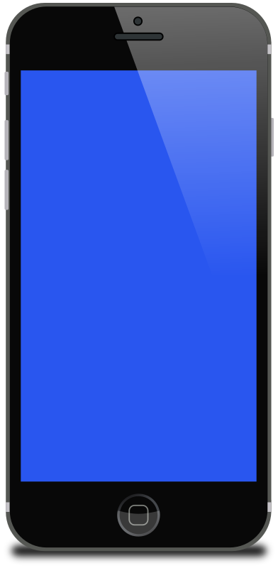 smartphone blue