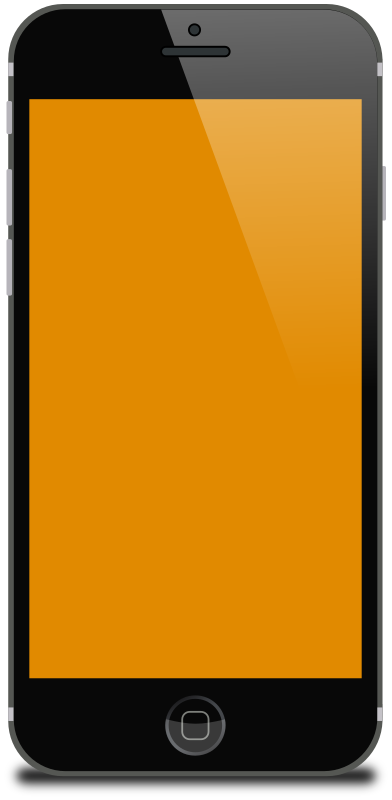 smartphone orange