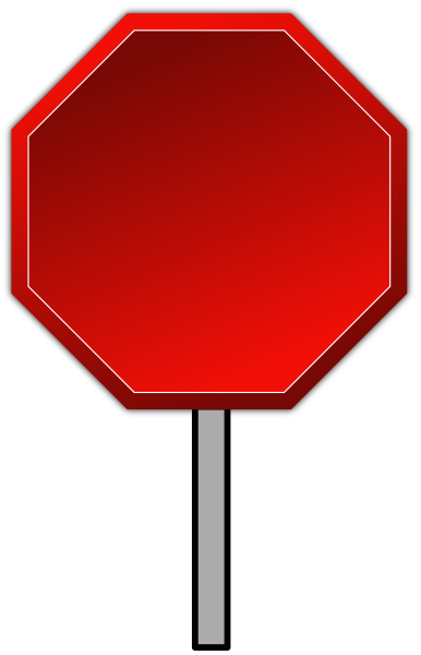 blank Stop Sign