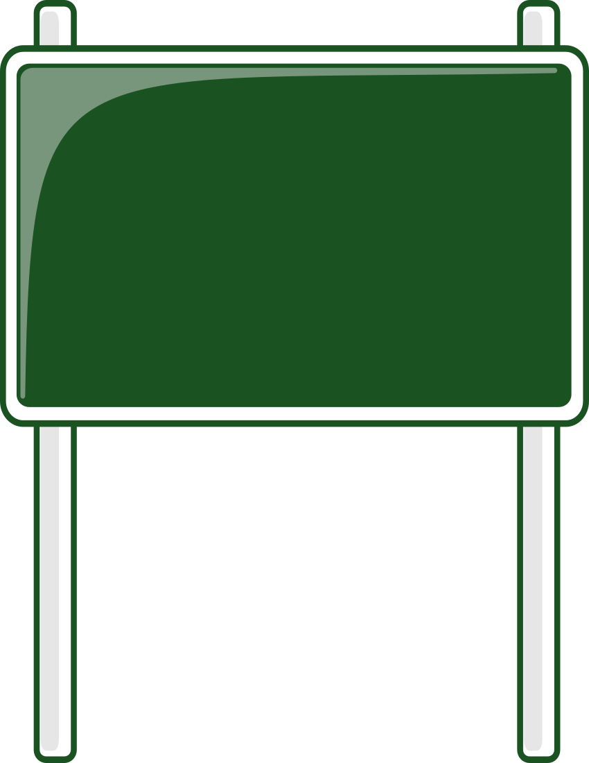 blank interstate sign clip art
