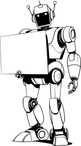 robot-holding-blank-sign