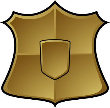 gold shield blank