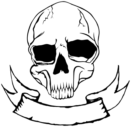 skull banner