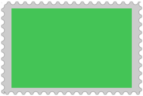 Stamp blank green
