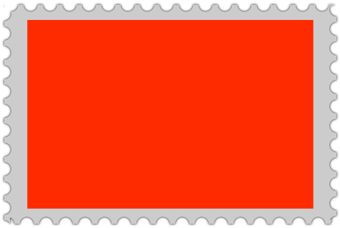 Stamp blank red