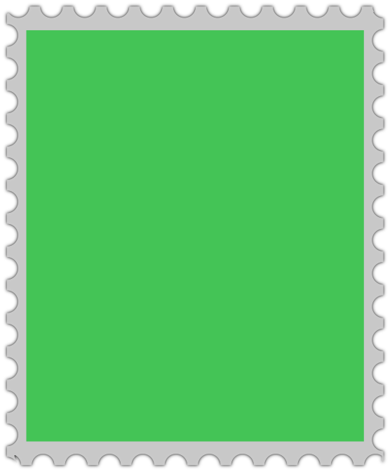 stamp blank vertical green