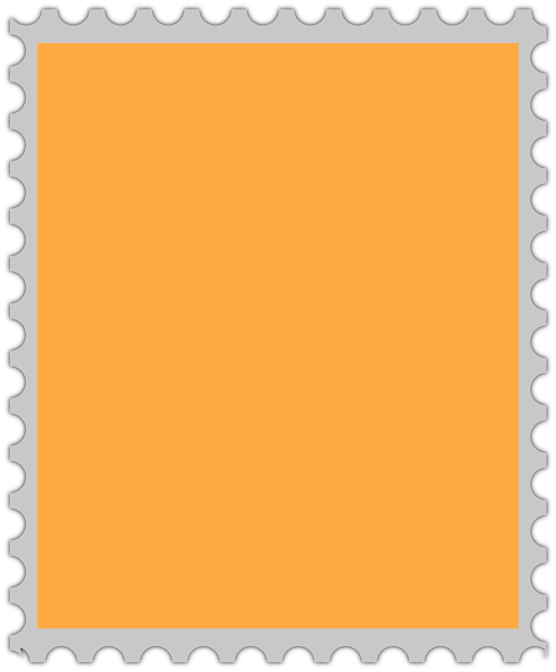 stamp blank vertical orange