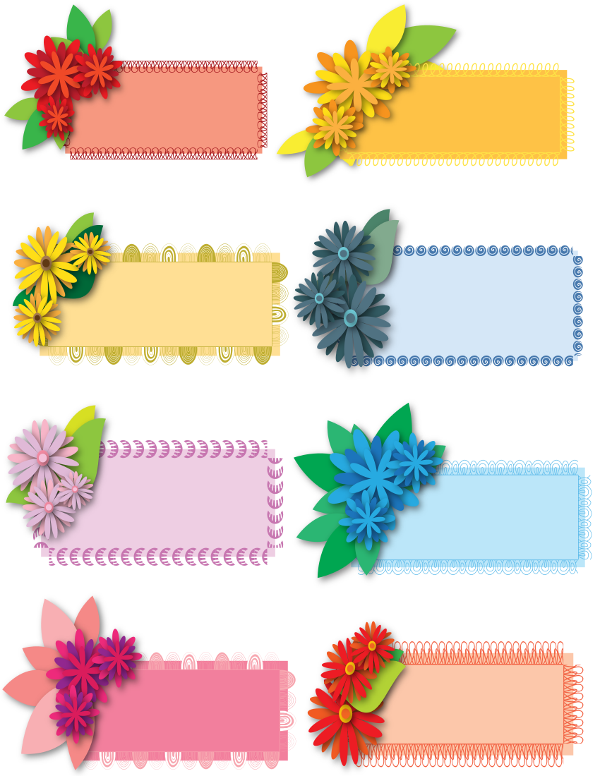 floral tags page