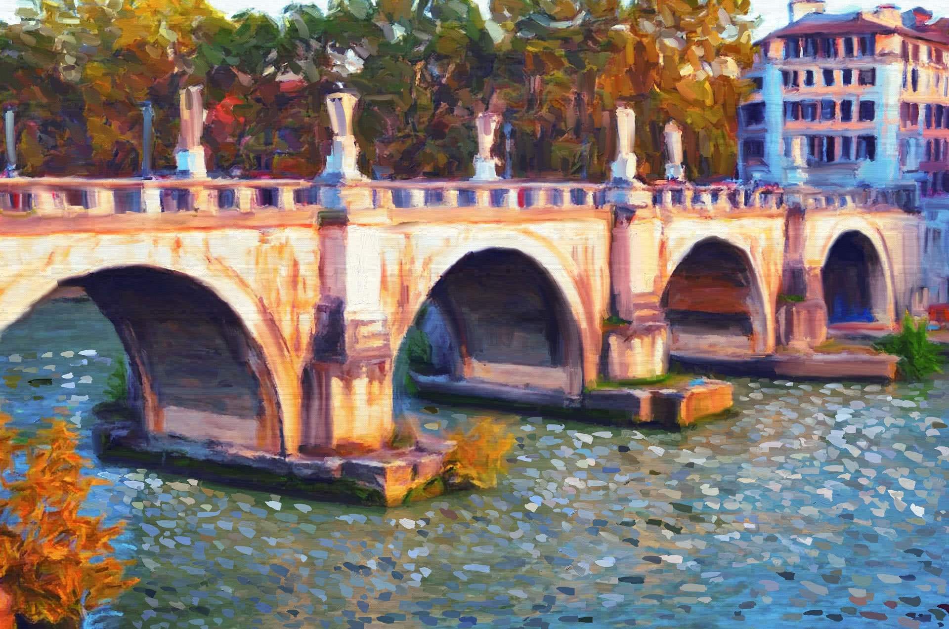 bridge painting expressionist