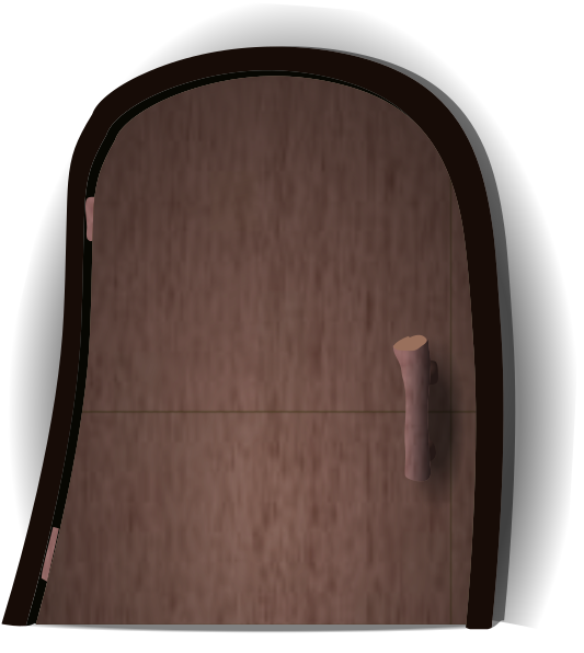 door wood rounded