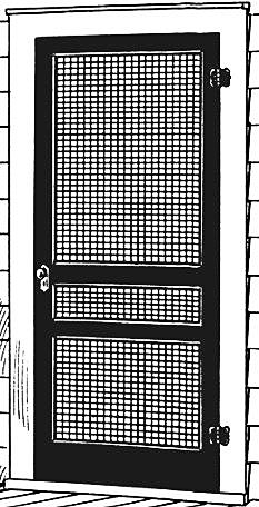 screen door isolated