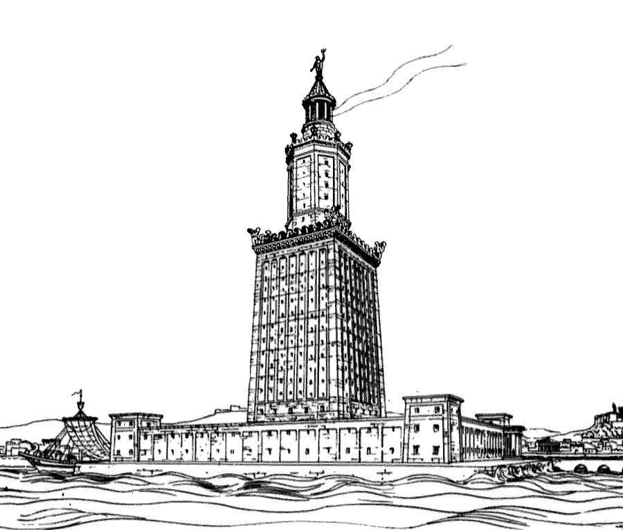 Lighthouse of Alexandria BW