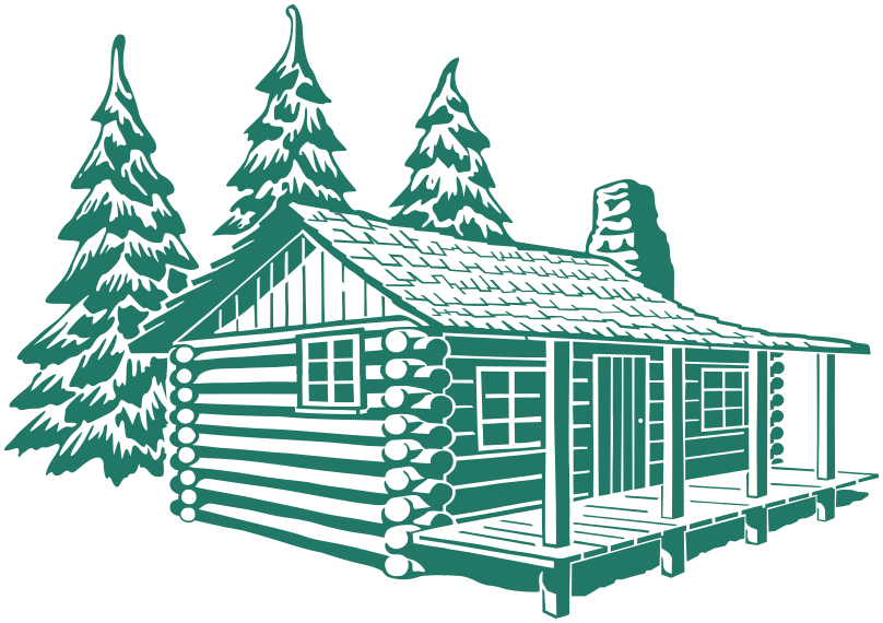 cabin in pines