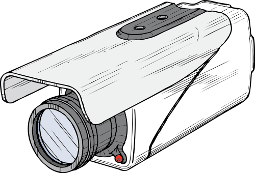 surveillance camera lineart