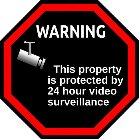 video surveillance sticker 2