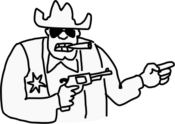 sheriff old school doodle