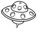 flying saucer 2 BW