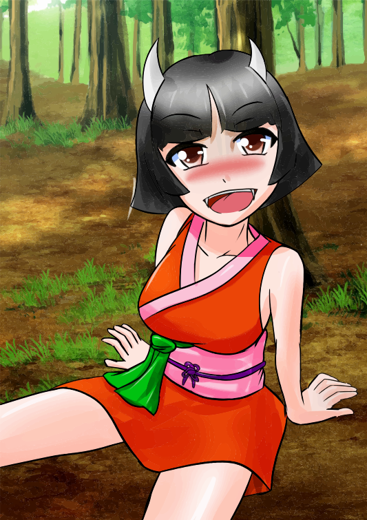 anime forest girl